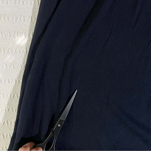 Johnny Was JW Los Angeles Embroidered Black Tunic Dress Large Cotton Boho Floral - Picture 12 of 12